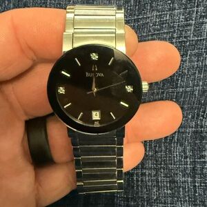 Bulova Men’s Diamond Watch 96D18